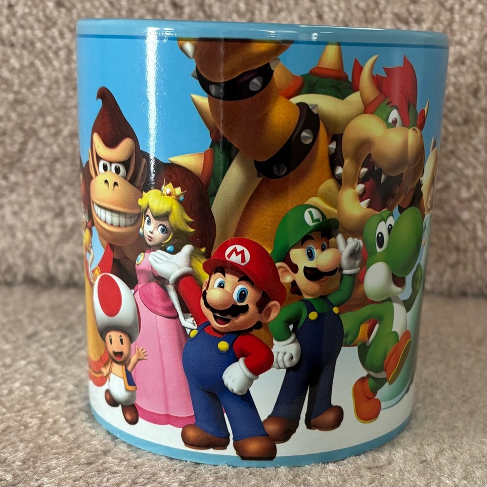 Nintendo Super Mario Characters Blue Mug